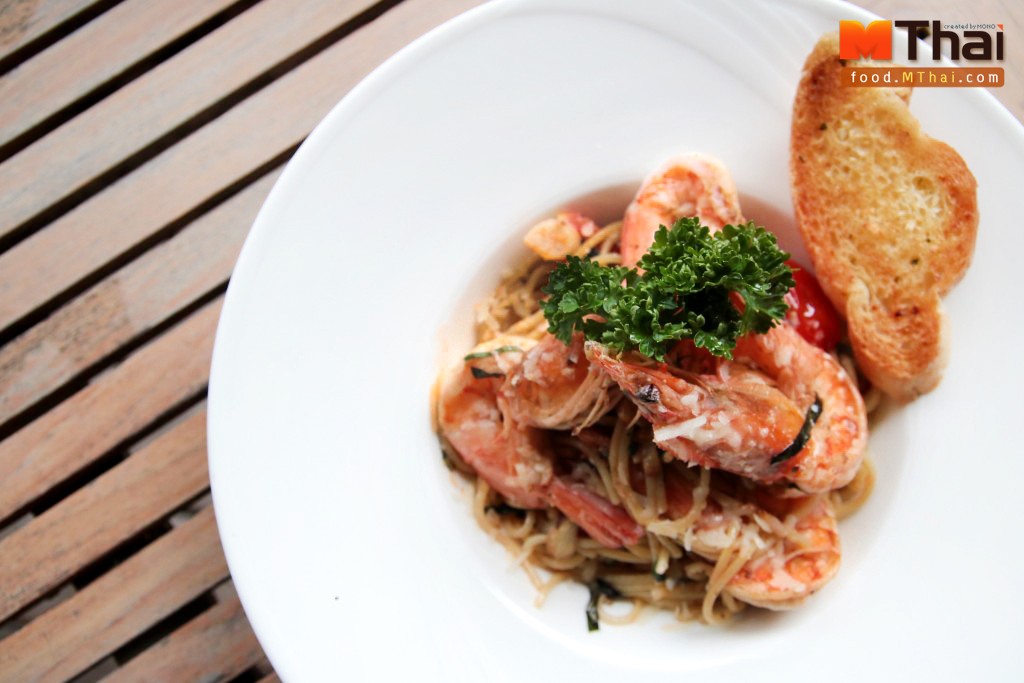 Spagehetti-Olio-prawn