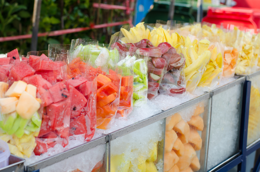 Fruits cart in market, Thailand