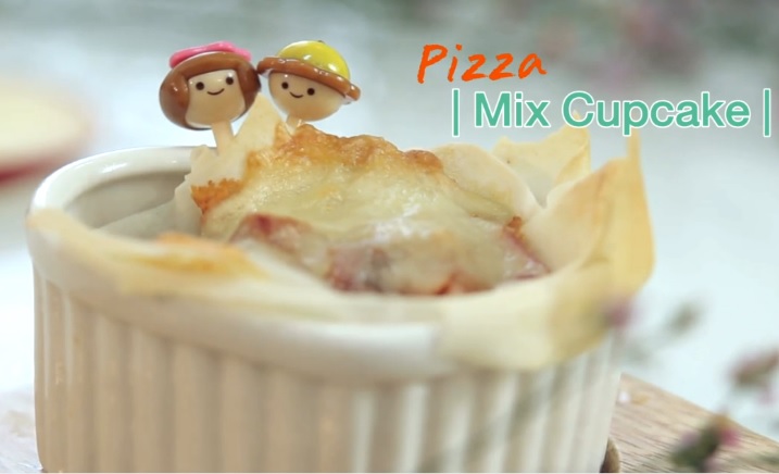 Pizza mix Cupcake
