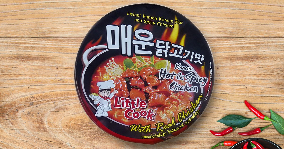 korean hot & spicy chicken little cook little cook รสไก่เผ็ดเกาหลี บะหมี่ little cook บะหมี่เกาหลี