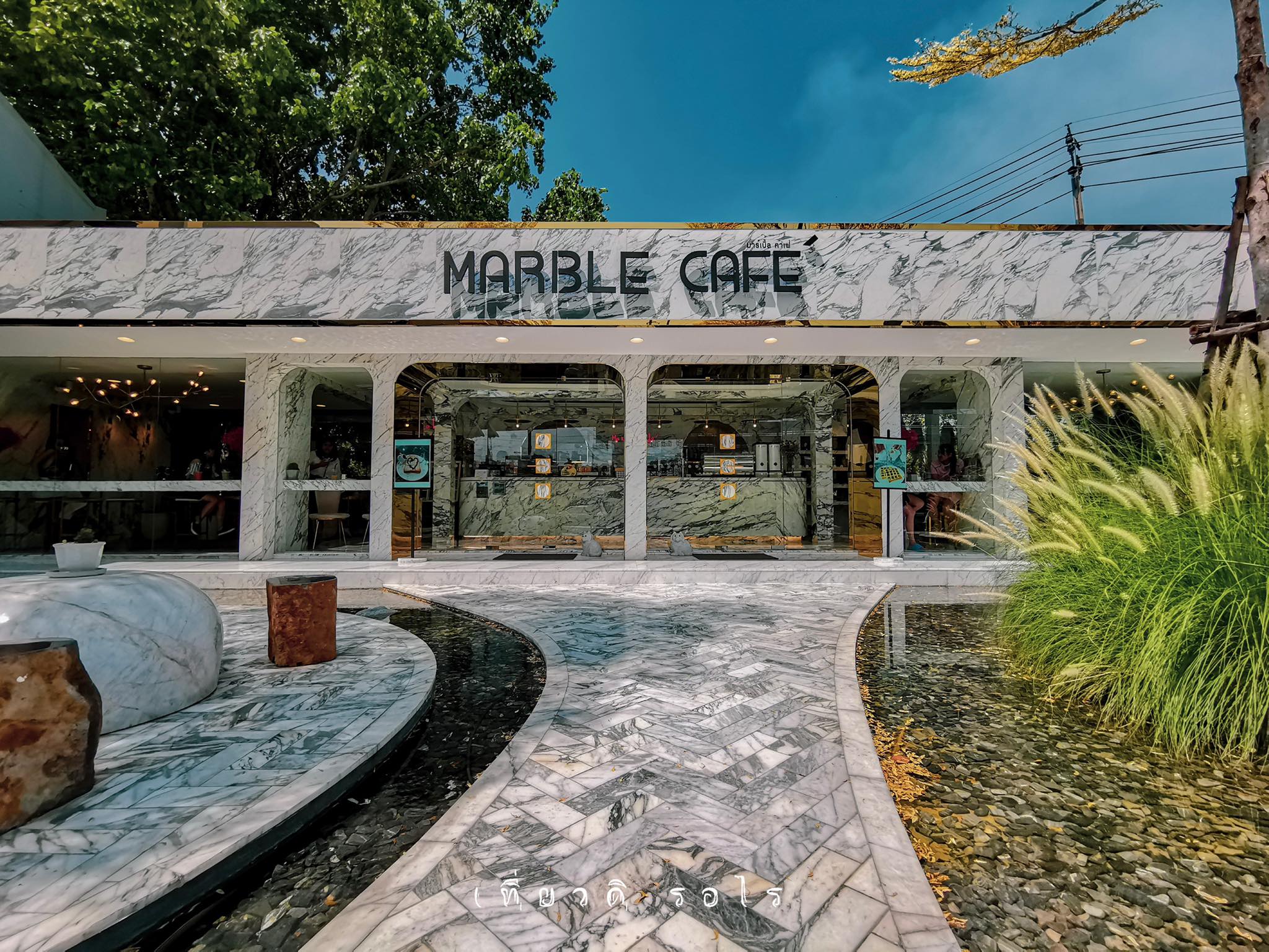 Marble Cafe คาเฟ่ พระราม9 คาเฟ่ลายหินอ่อน มาเบิลคาเฟ่ ร้านกาแฟ ร้านกาแฟ พระราม9 ร้านกาแฟ ศรีนครินทร์